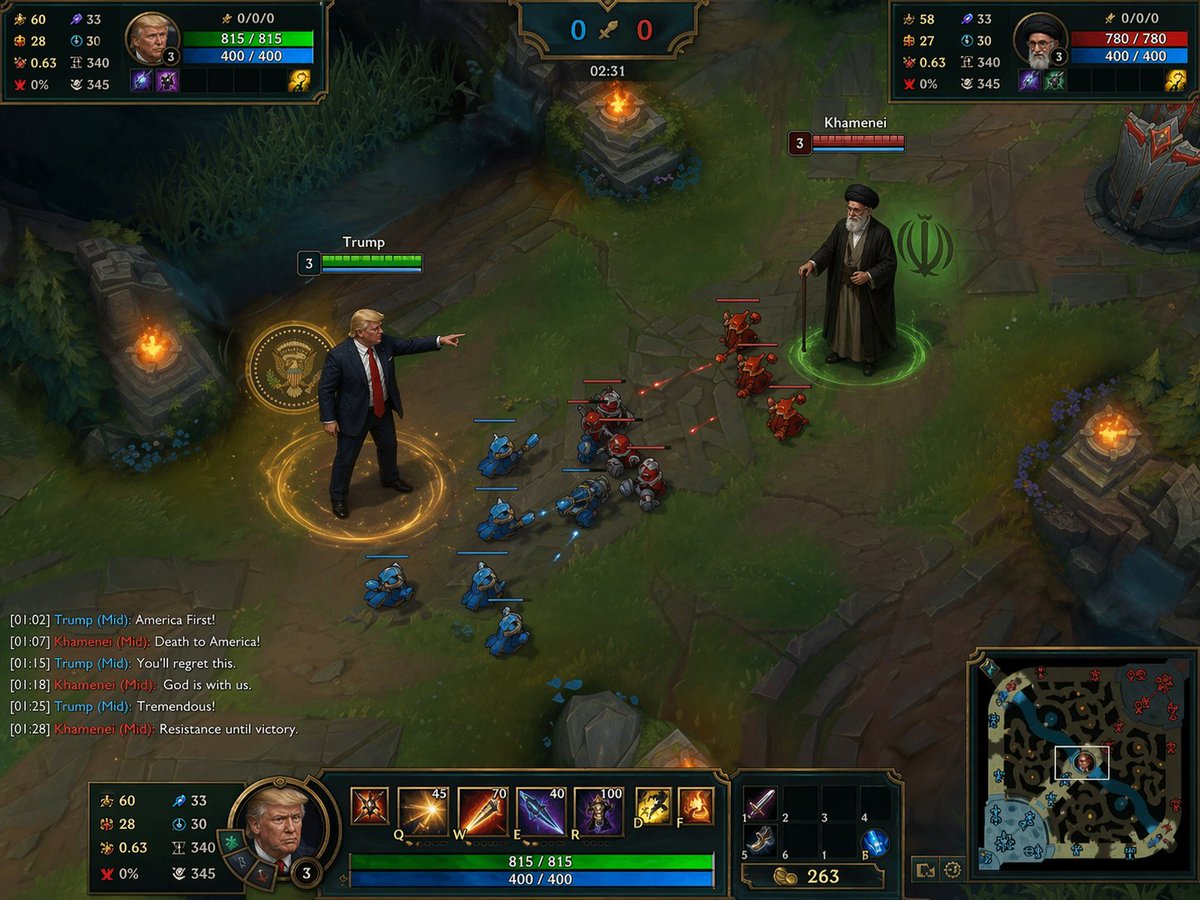 League of Legends: Trump vs. Khamenei in Mid Lane