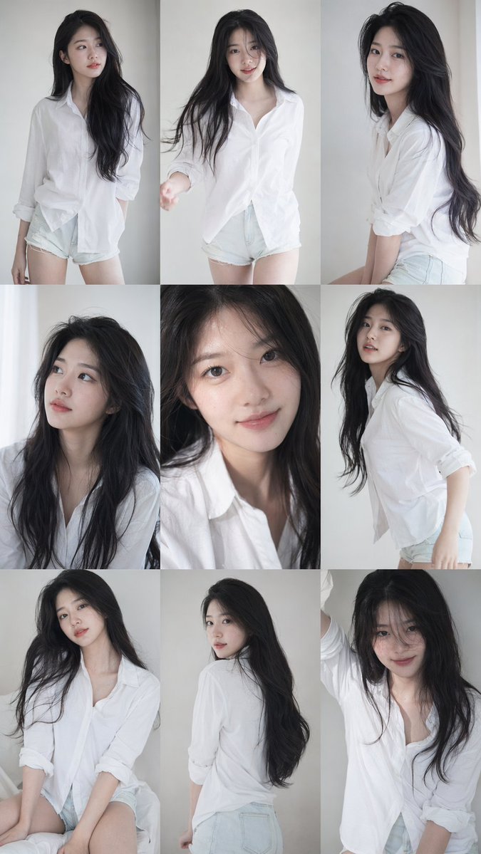 Korean Idol Nine-Panel Portrait Collection
