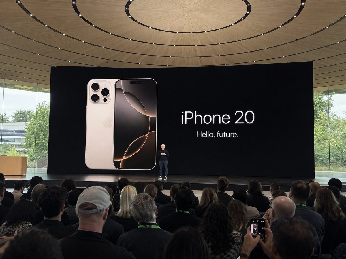 Watching Tim Cook Launch a Device at Apple Park