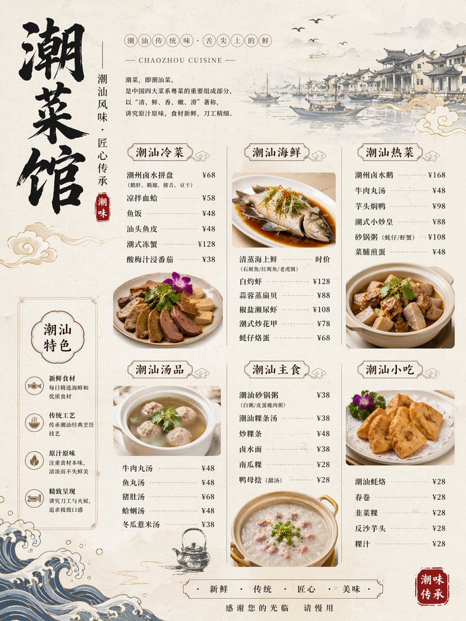 Chaozhou Restaurant Menu
