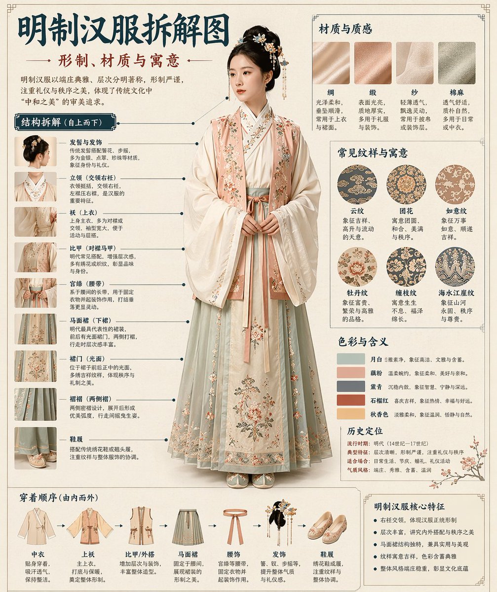 Museum-Style Chinese Exploded-View Infographic