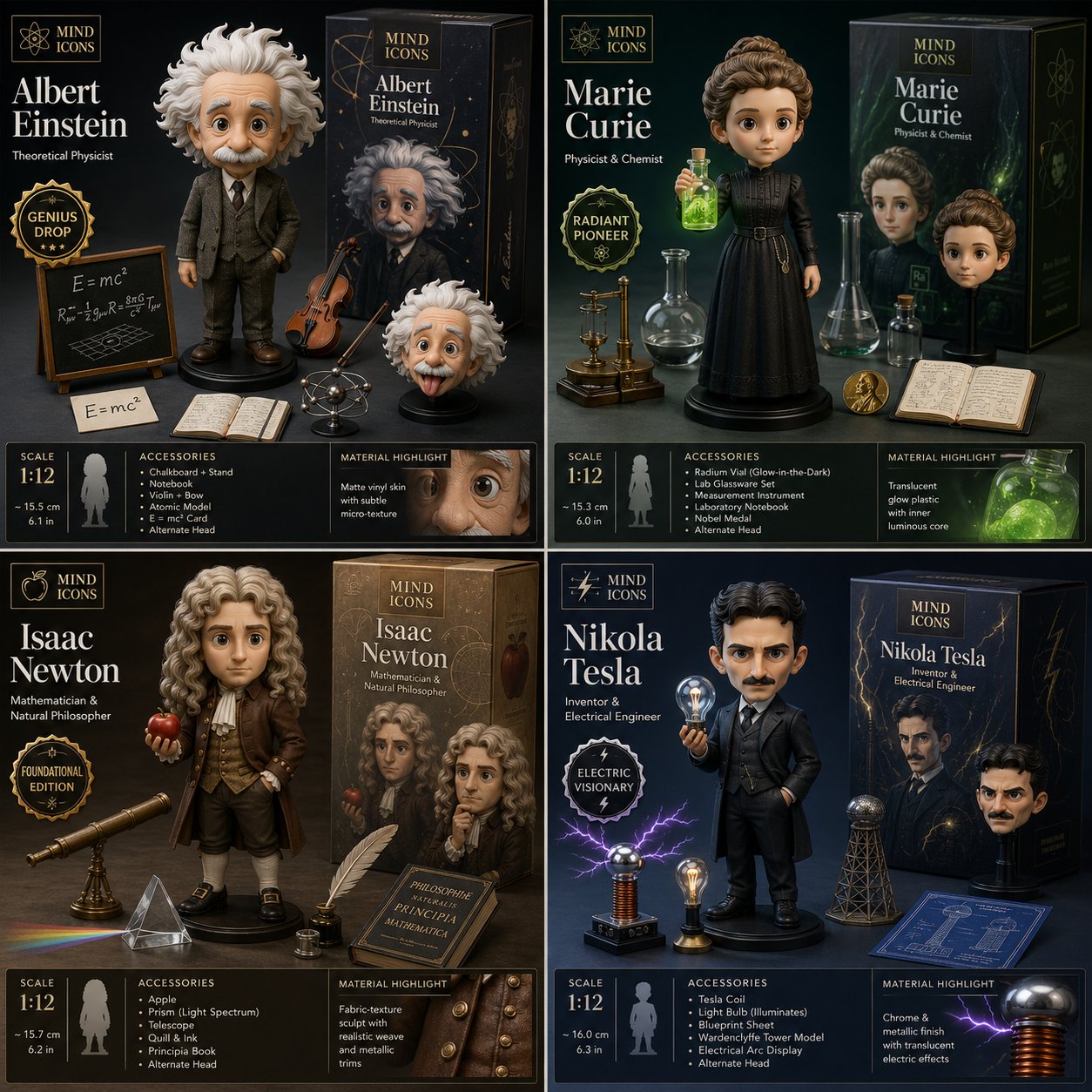 Scientist Collectible Toy Launch Board