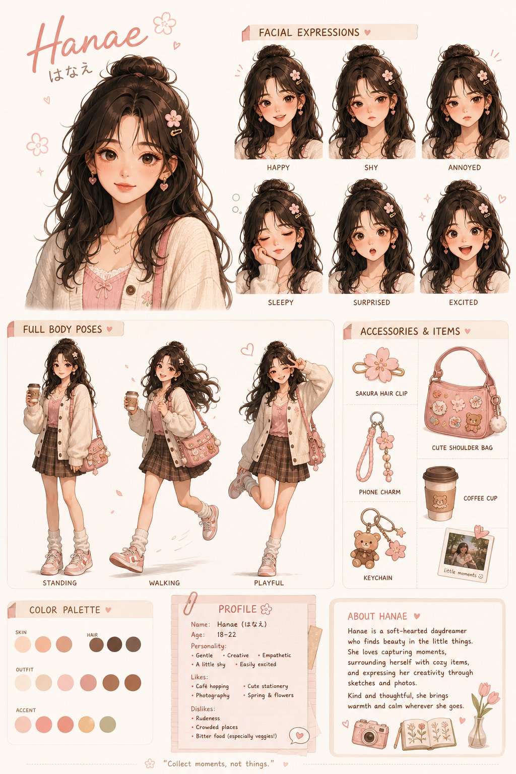 Cute Character Design Sheet