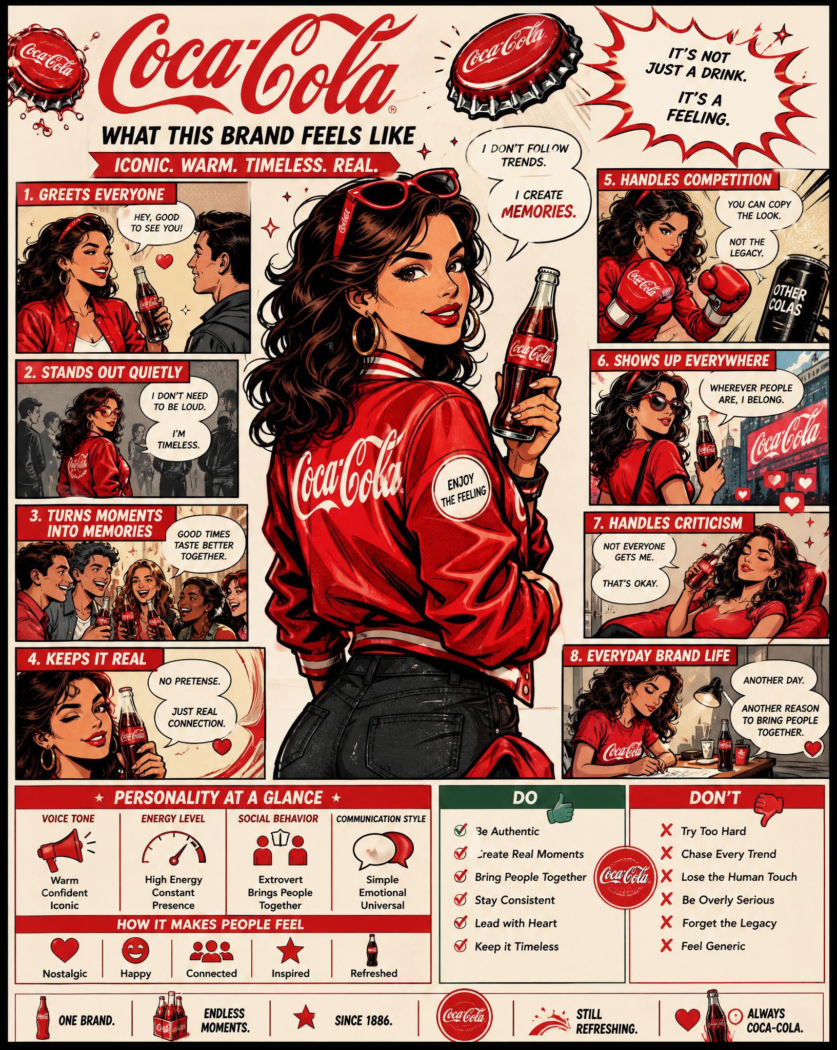 Brand Personality Comic Infographic