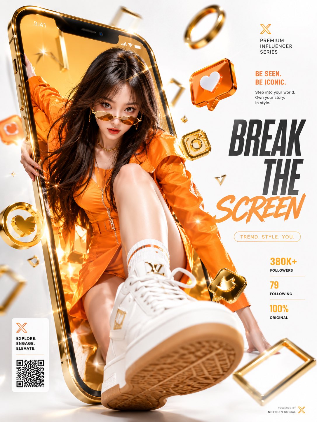 Luxury Social Media Screen-Breaking Ad
