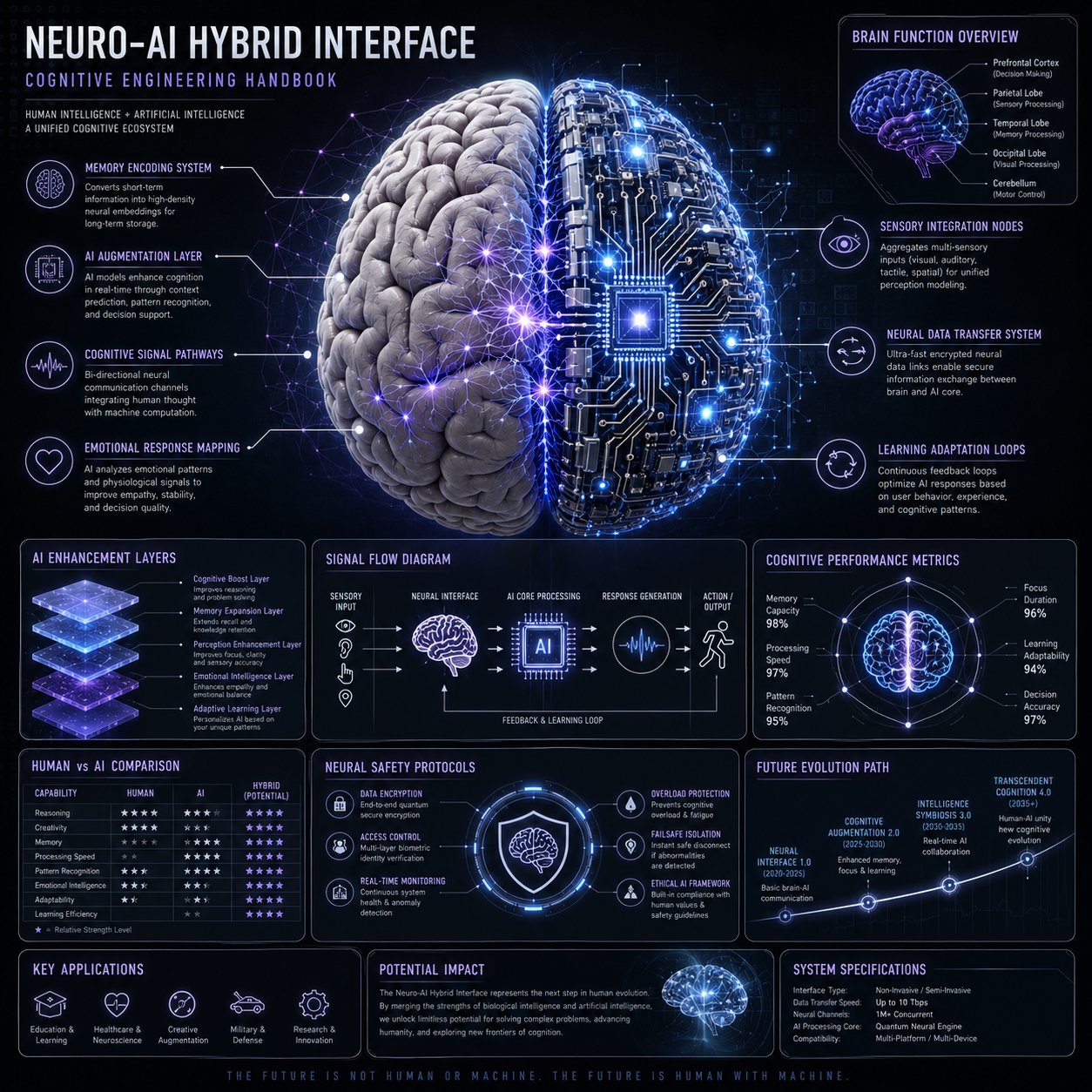 Neuro-AI Hybrid System Infographic