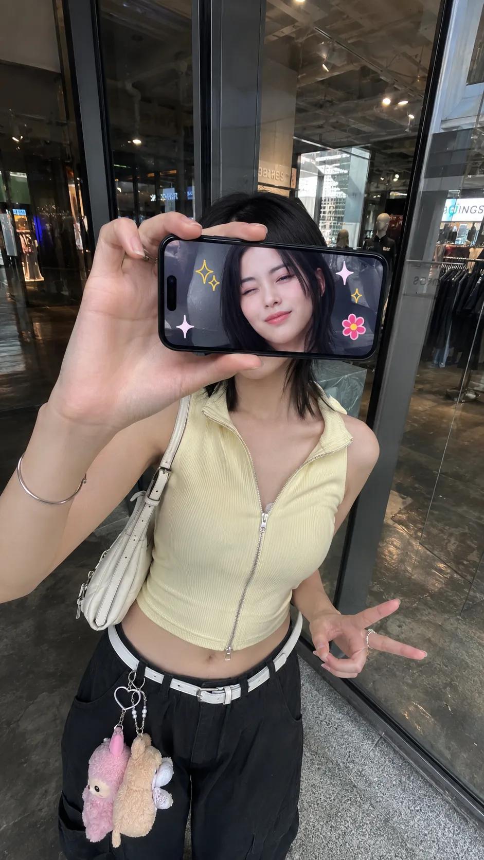 Creative Portrait with an iPhone Covering the Face