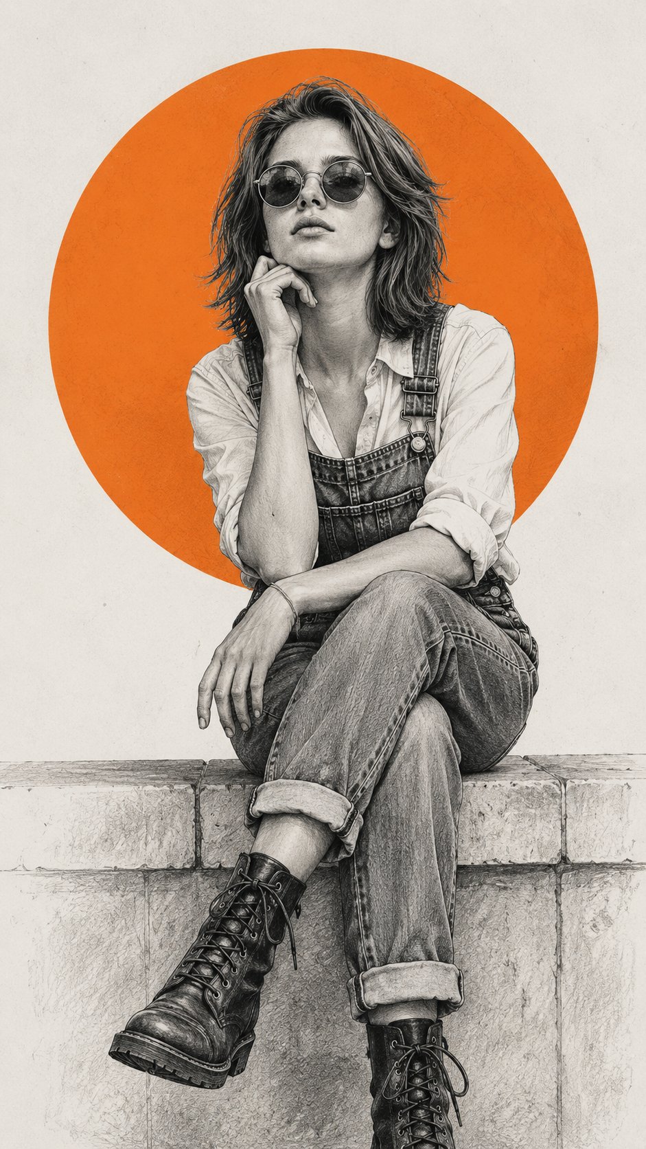 Pencil Sketch Fashion Editorial Illustration