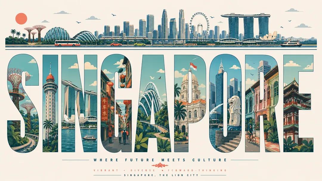 City Typography Travel Poster