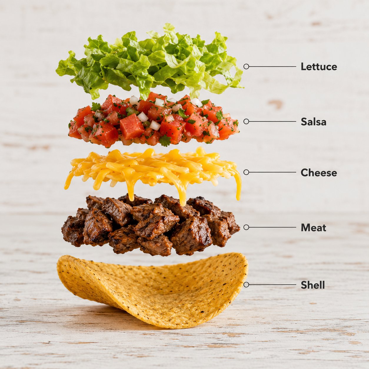 Exploded Taco Infographic