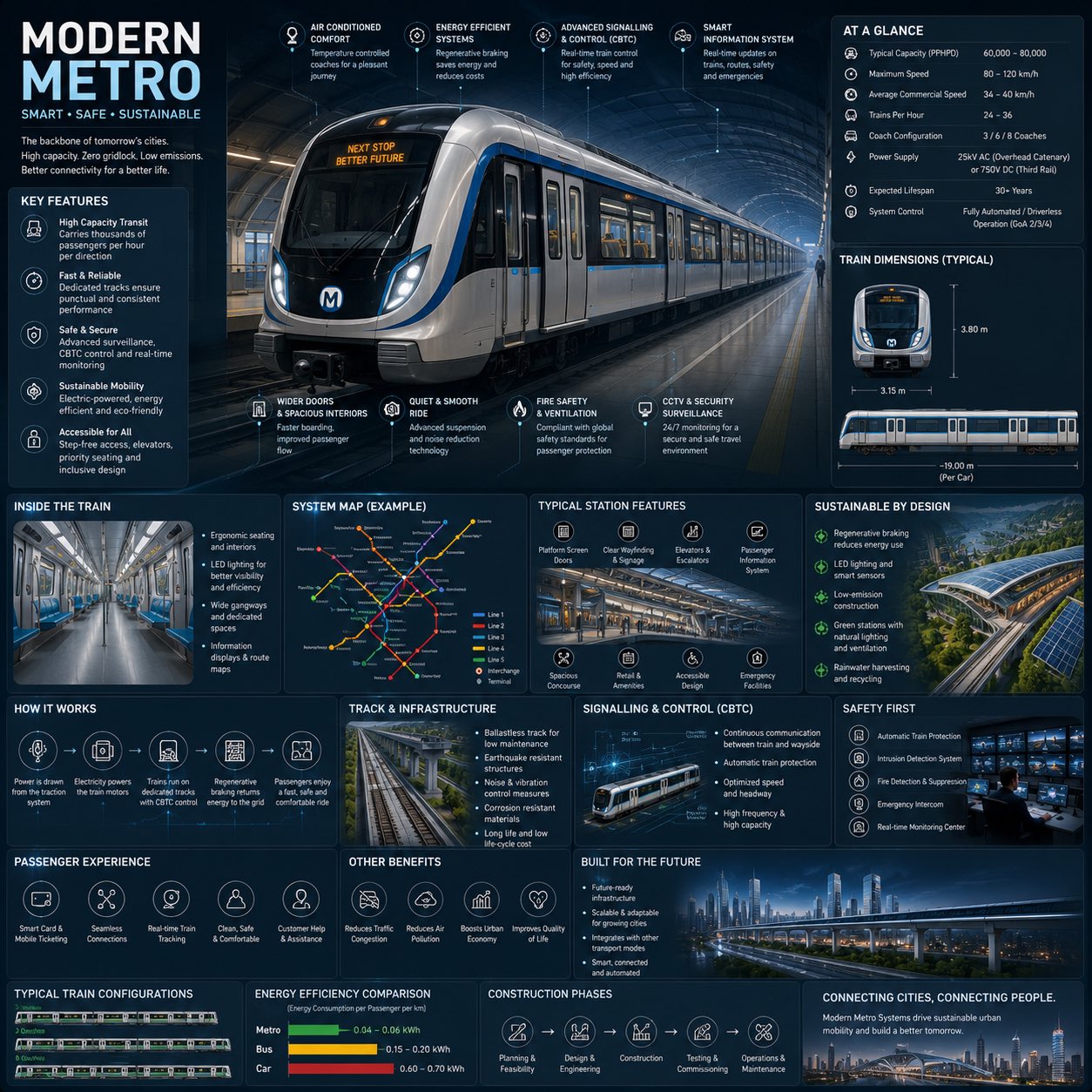 Modern Metro Engineering Infographic