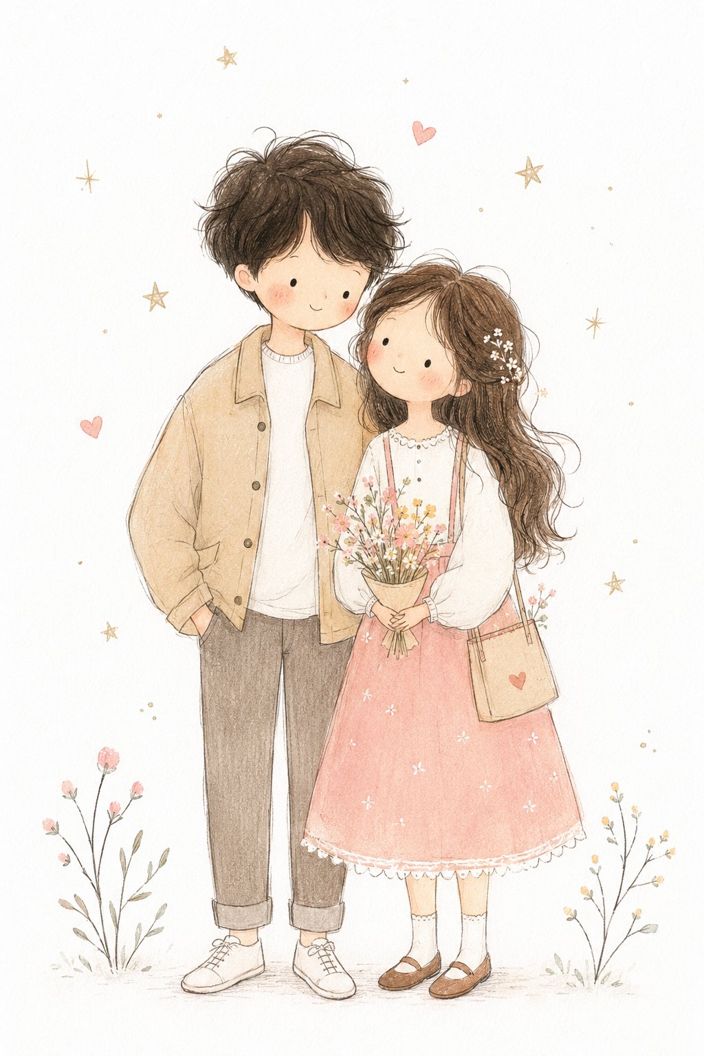 Minimal Hand-Drawn Fairy Tale Illustration
