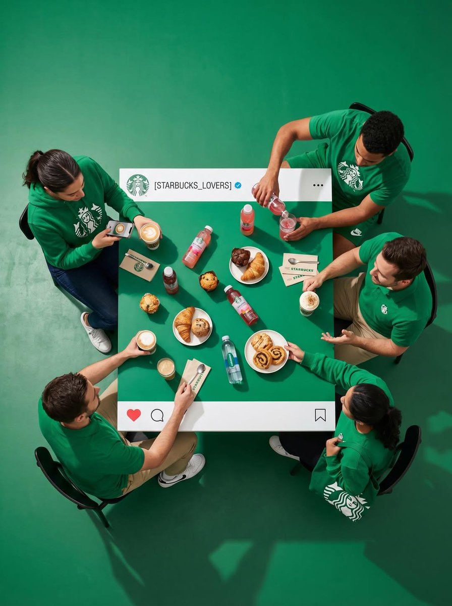 Creative Overhead Instagram Dining Photo