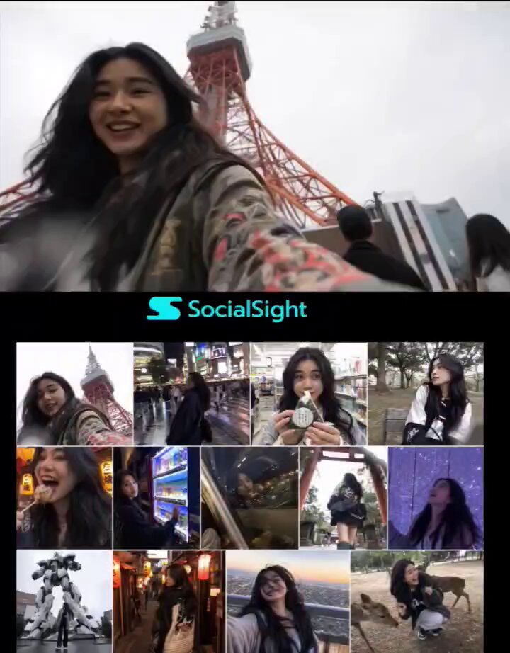 Tokyo Travel Video Cover with 13 Panels