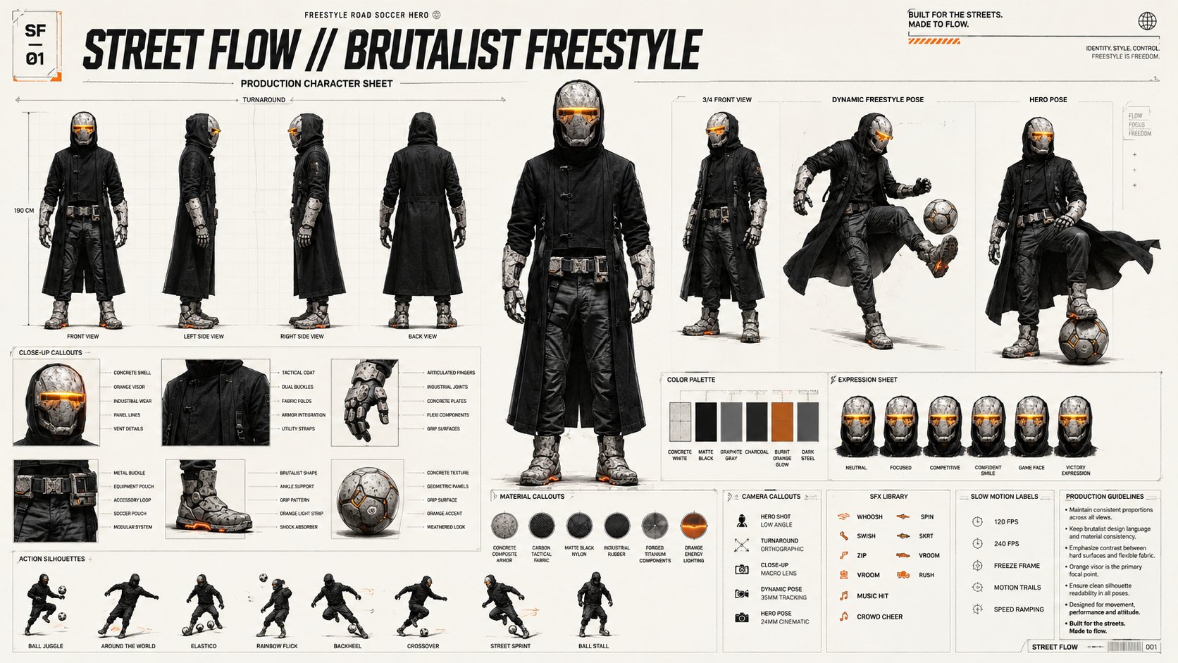 Brutalist Freestyle Character Sheet