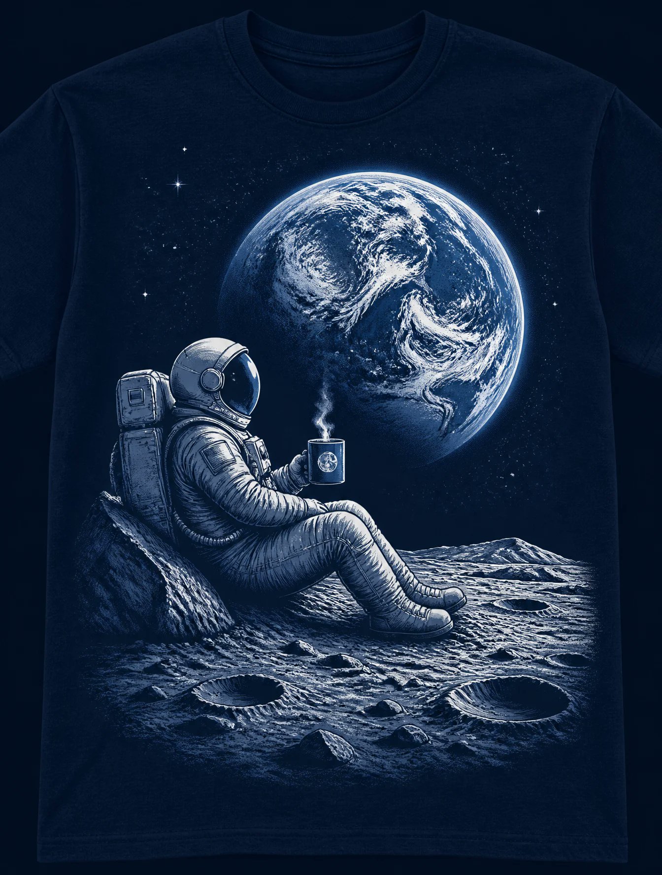 Lunar Astronaut T-Shirt Graphic